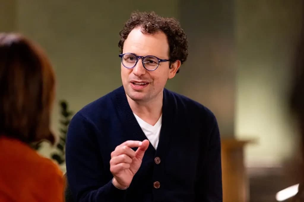 Anthropic CEO Dario Amodei speaking during an interview